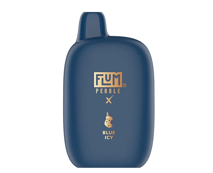 FLUM PEBBLE 6000 Puffs Vape (коледно издание) - синьо ледено: Празничен стил и освежаващ вкус