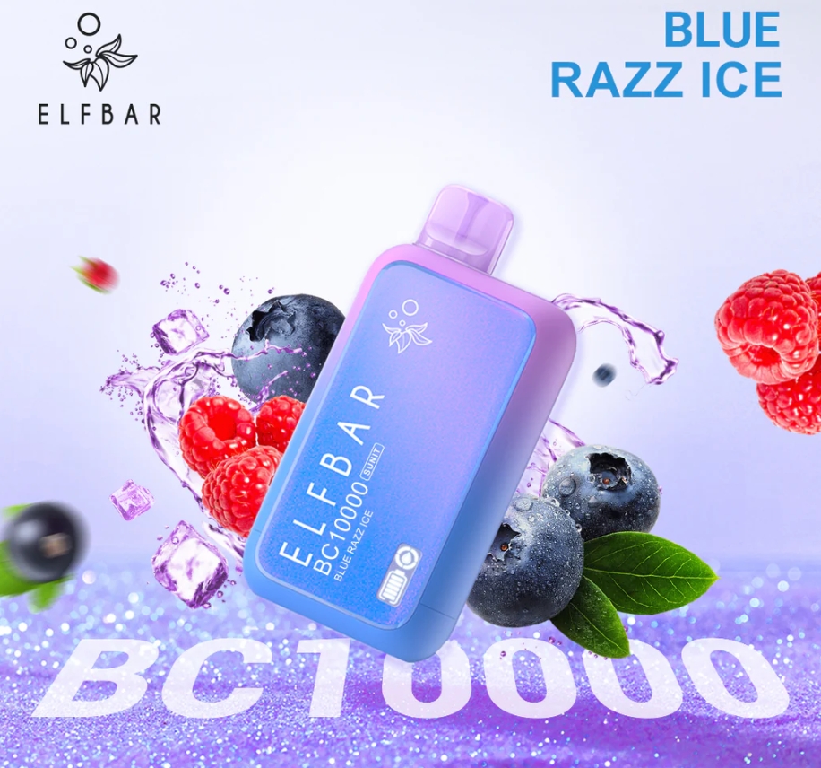 ELFBAR BC10000 Puffs Vape - син раз лед: Идеалният Избор за Съвременния Потребител